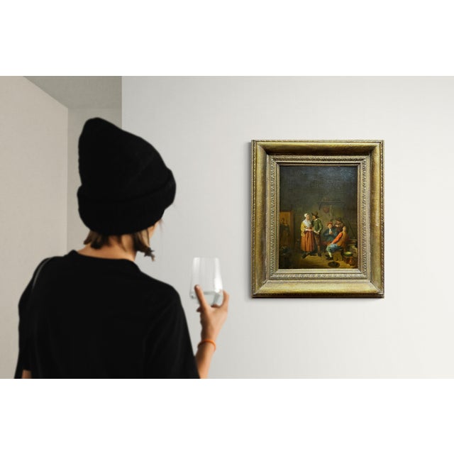Jacob Akkersdijk Rotterdam 1815 - 1862 The Doctor, 1843 Oil on wood Signed and dated lower left Size: 48 x 37 cm Frame: 68...