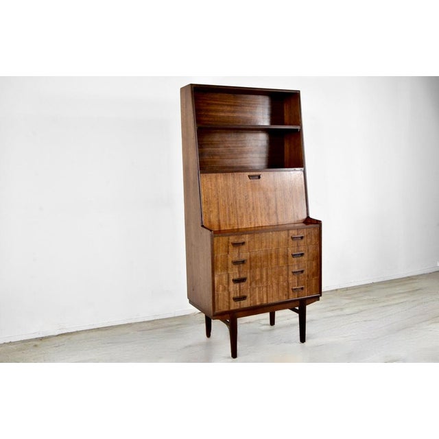 Mid-Century Danish Teak Secretary For Sale - Image 4 of 9