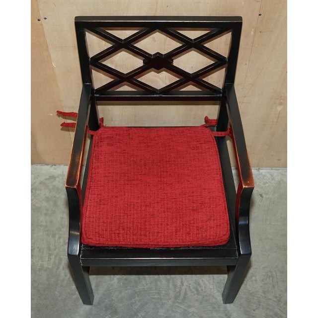 Vintage Chinese Ebonised Side Chairs, Set of 2 For Sale - Image 9 of 18