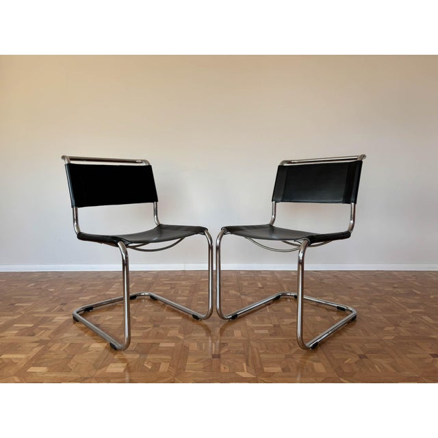 Thonet S33 Chairs by Mart Stam for Thonet, 1980s, Set of 2 For Sale - Image 4 of 18