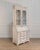 Wood European two-part vitrine cabinet with fine carvings, circa 1790 For Sale - Image 7 of 17