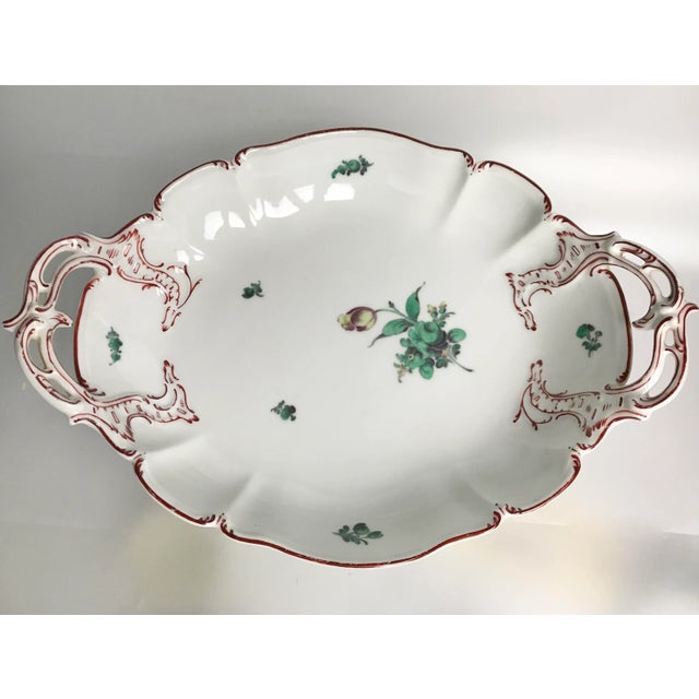 Early 20th Century Hand-Painted Porcelain Rococo Revival Nymphenburg Dessert Set- 19 Pieces For Sale - Image 11 of 13