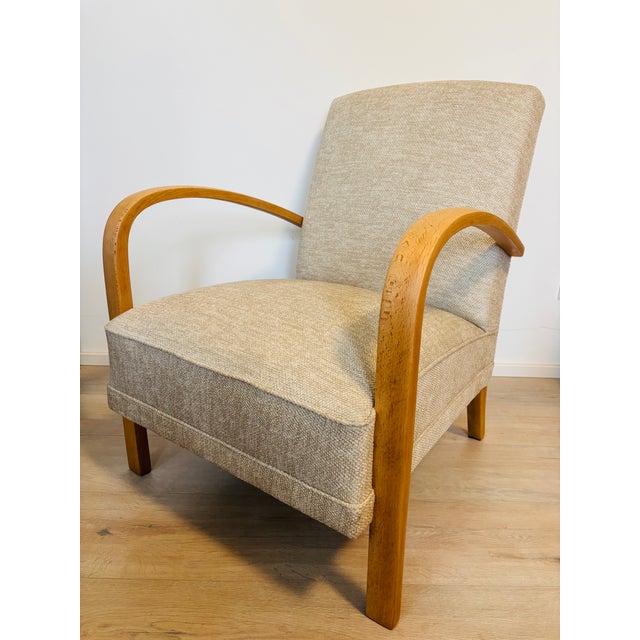 Vintage Model H-213 Armchair from Jindrich Halabala, Czechoslovakia, 1940s For Sale - Image 11 of 11