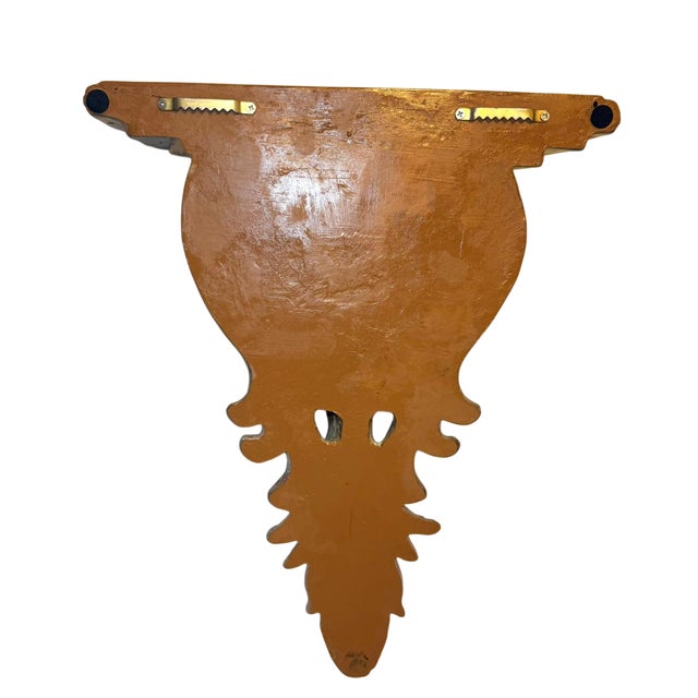 Plastic Pair or Vintage Baroque Wall Corbels • Large Acanthus Leaf Architectural Shelves For Sale - Image 7 of 18