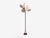 1960s Eskilstuna Elektrofabrik, Floor Lamp, Red Lacquered Metal, Brass, Sweden, 1960s For Sale - Image 5 of 13