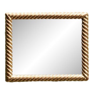 French Braided Gilt Mirror For Sale