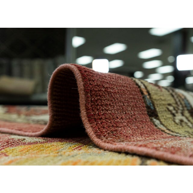 Textile Turkish Oushak Old Wool Rug 9'10" x 14' #20121 For Sale - Image 7 of 8