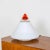 White and Red Glass Table Lamp by Leucos, Italy, 1960s For Sale - Image 6 of 6