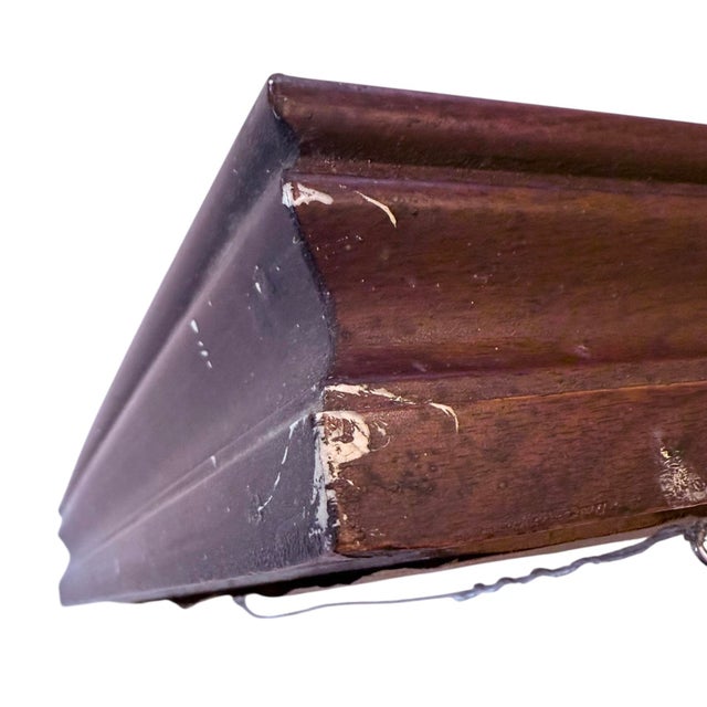 Early 20th‑Century American Walnut Mirror With Gold‑Gilt Frame For Sale - Image 12 of 13