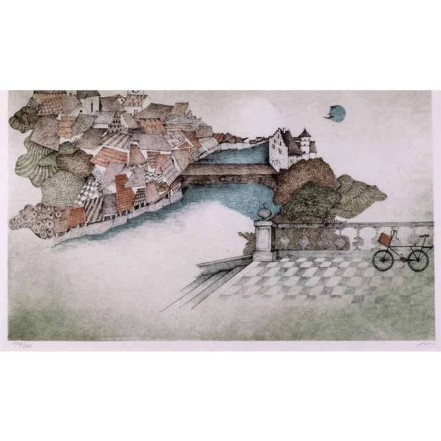 Hand signed and numbered Lithograph by Austrian born artist Ossi Czinner This piece has an attribution mark, I am sure...