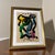 Paper 1970s Peter Robert Keil Original Painting Abstract Miro Style Modern Art Signed Framed For Sale - Image 7 of 9