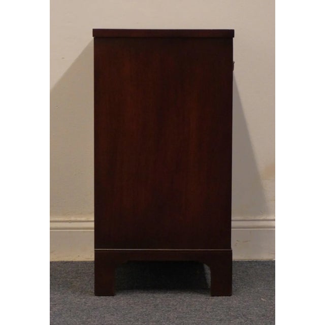 Kittinger Furniture Solid Mahogany Traditional Duncan Phyfe Style 20" Open Cabinet Nightstand For Sale - Image 12 of 12