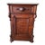 19th Century Victorian Flame Mahogany Marble Top Half Commode Washstand For Sale