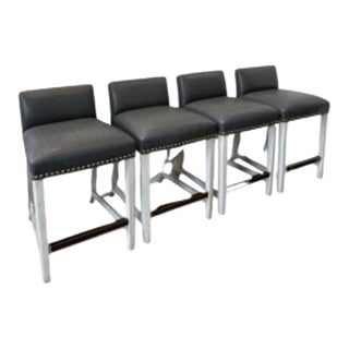 4 Grey Counter Stools For Sale