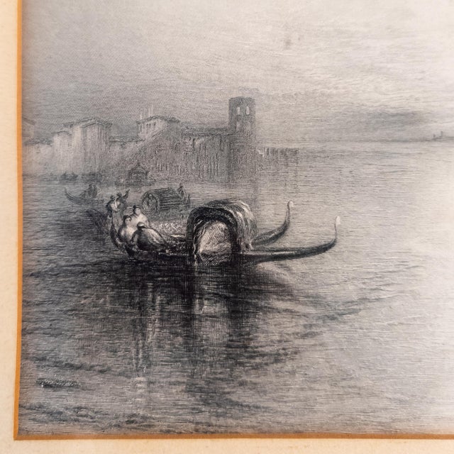 19th Century English Steel Engraving After "Approach to Venice" by JMW Turner For Sale - Image 10 of 16