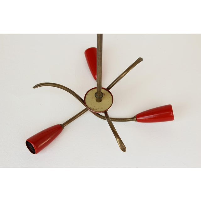 Small Italian Pendant Lamp in the style of Stilnovo, 1950s For Sale - Image 9 of 11