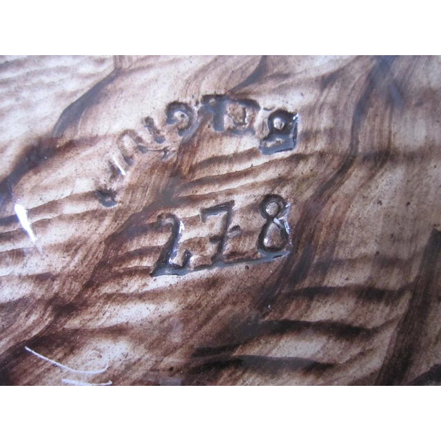 1920s Art Deco Ceramic Bowl Deer For Sale - Image 5 of 8