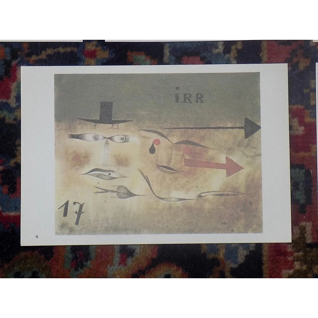 Vintage Mid 20th Century Diminutive Modernist Abstract Paul Klee Masks & Figures Lithographs - Set of 15 For Sale - Image 9 of 12