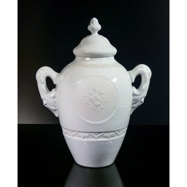 Vase in Ceramic Biscuit, Limoges, France For Sale - Image 3 of 9