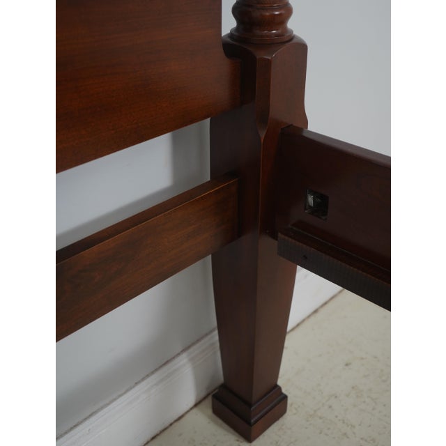 Harden Queen Size Rice Carved Poster Bed For Sale - Image 14 of 17