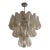 1970s Lucite and Chrome Waterfall Petal Chandelier For Sale