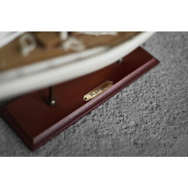 Mid-Century Scandinavian Modern Wooden J-Class Ranger J5 Yacht Model, 1960s For Sale - Image 18 of 18