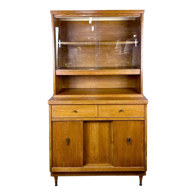 Mid Century Modern Hutch / China by Bassett Chairish