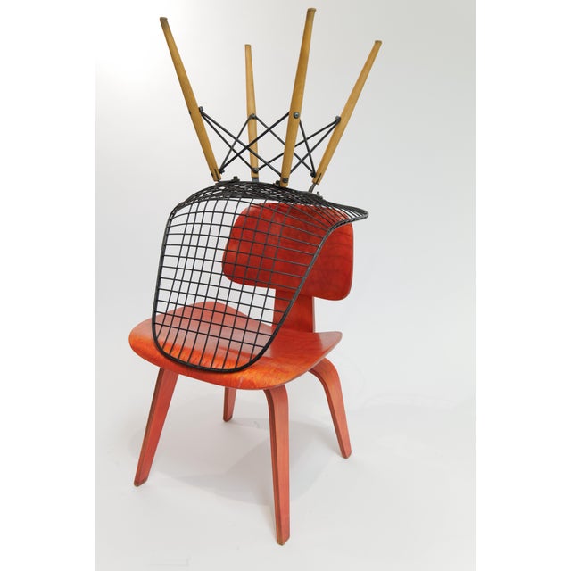 Mid-Century Modern Eames Dowel Leg Wire Chair for Herman Miller, 1950s For Sale - Image 3 of 18