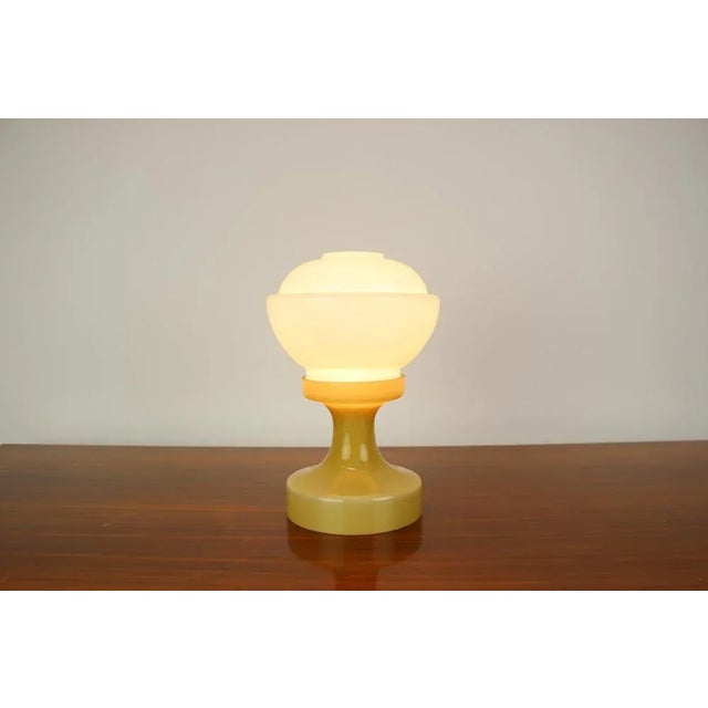 Glass Table Lamp by Valasske Mezirici, 1970s For Sale - Image 6 of 9