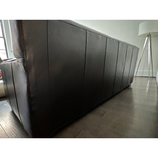 Burnt Umber Mitchell Gold + Bob Williams 2-Cushion Premium Top-Grain Leather Sofa in Espresso For Sale - Image 8 of 9