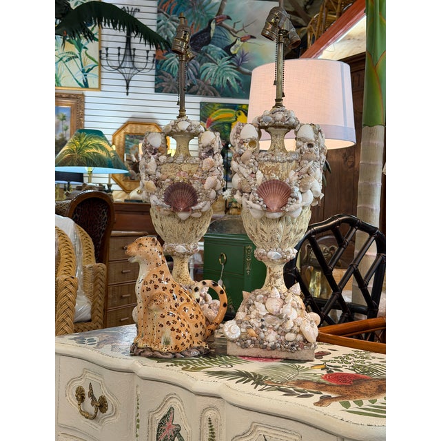 Vintage Hand-Painted Ceramic Leopard and Cub Figural Pitcher For Sale - Image 11 of 11