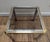Italian Romeo Rega Brass Chrome Glass Side Table For Sale - Image 3 of 11