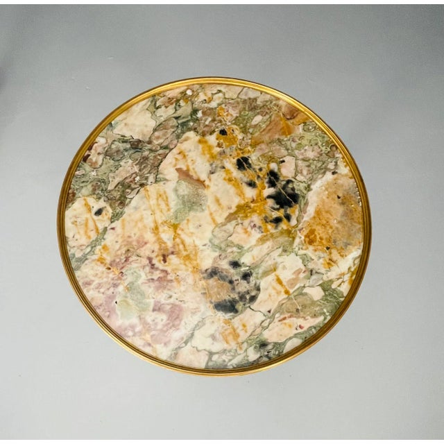 Pair of French Ormolu Marble Gueridons, Circular, 19th Century, Adam Weisweiler For Sale - Image 9 of 12