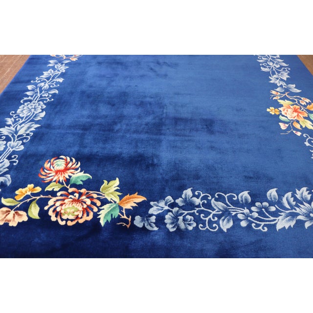 Textile Antique Art Deco Chinese Carpet, Wedding Carpet For Sale - Image 7 of 9