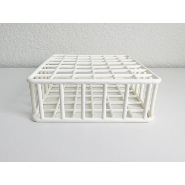 White 1983 Yaffa Office Organizer or Magazine Holder, White For Sale - Image 8 of 10