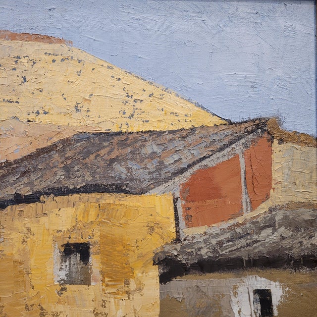 José María García Fernández, Pueblo Castellano, 1980s, Oil Painting on Canvas, Framed For Sale - Image 9 of 18