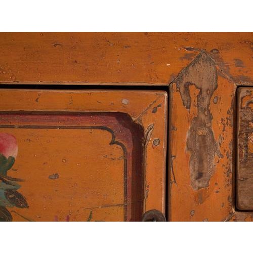 Low Antique Lacquered Elm Sideboard, China, 1900 For Sale - Image 11 of 16