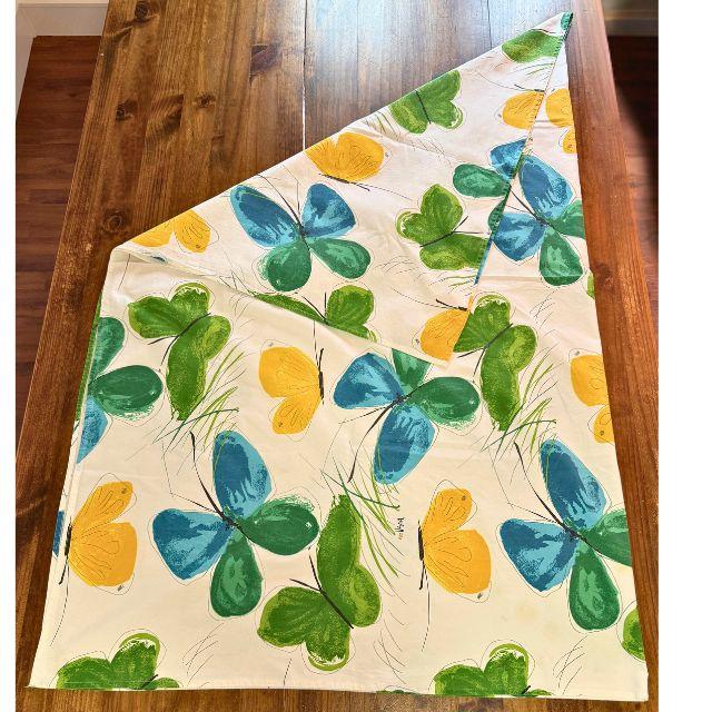 1970s Vera Neumann, Butterfly Design, Cotton Rectangular Tablecloth For Sale - Image 6 of 12