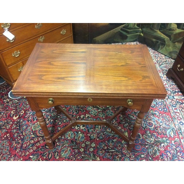 Wood Vintage Games Table, Oak Games Table, Pennsylvania House Furniture For Sale - Image 7 of 8