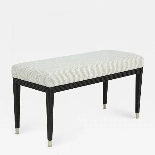 Ebonized Mahogany Modernist Bench For Sale In Philadelphia - Image 6 of 10