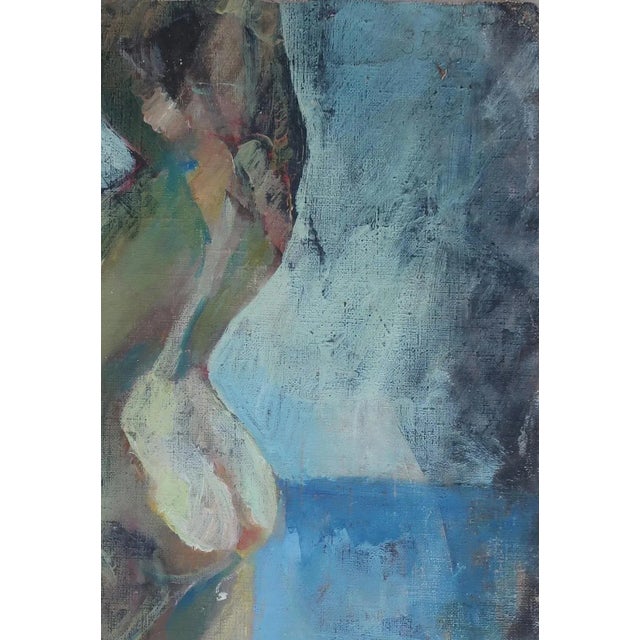 Realism Vintage Nude Art Oil Painting, Nude Woman Figure, Soviet Ukrainian Art 48-34 For Sale - Image 3 of 6