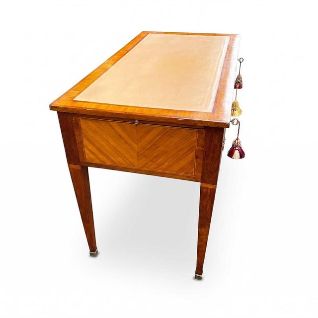 19th Century Louis XVI French Center Desk For Sale - Image 4 of 12