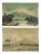 Vintage Indonesian Watercolor Landscape Paintings - a Pair For Sale