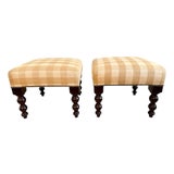 George Smith Baby Signature Stools- A Pair For Sale