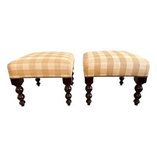 George Smith Baby Signature Stools- A Pair For Sale