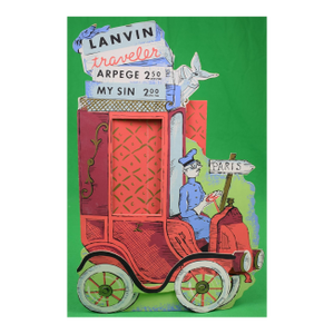 Lanvin Traveler Arpege & My Sin 3-D Advert Sign 19th Century