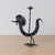 1950s French Black Iron Rooster Candlestick For Sale - Image 4 of 10