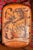 American Fantastic Hand Tooled Antique Leather Cigar Case Knight Helmet Shield & Monogram Atlantic City New Jerse For Sale - Image 3 of 11