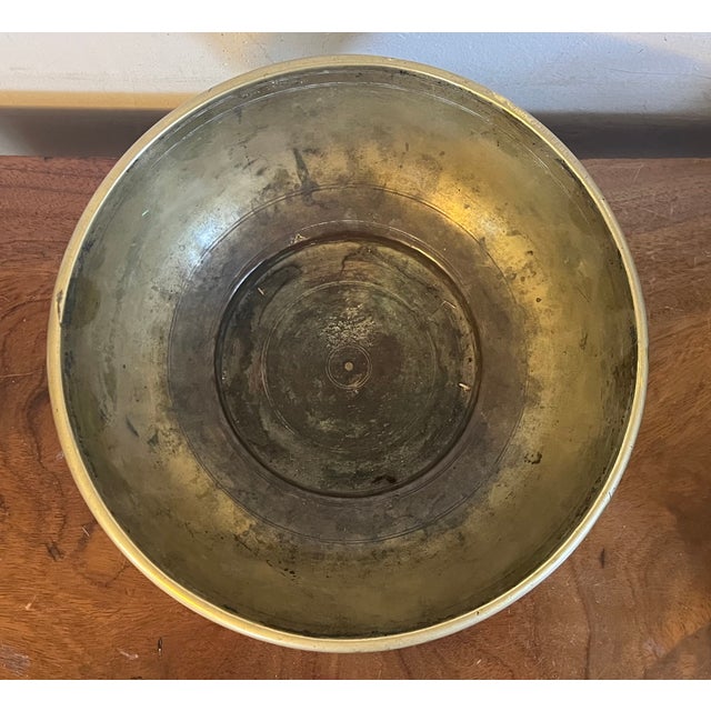 Antique 18th Century Dutch Brass Footed Fruit Bowl For Sale - Image 17 of 18