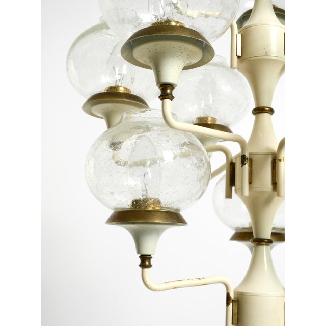 Large Brass and Glass Tulip Hanging Lamp by Hans Agne Jakobsson, 1960s For Sale - Image 13 of 18